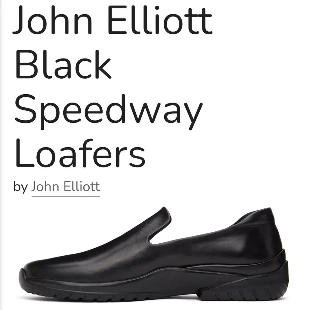 John Elliott Leather Shoes NIB size 11 (44)